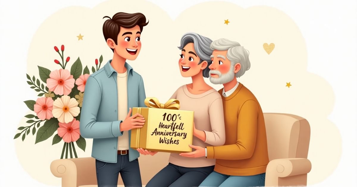 100 Heartfelt Anniversary Wishes for Parents from Their Son