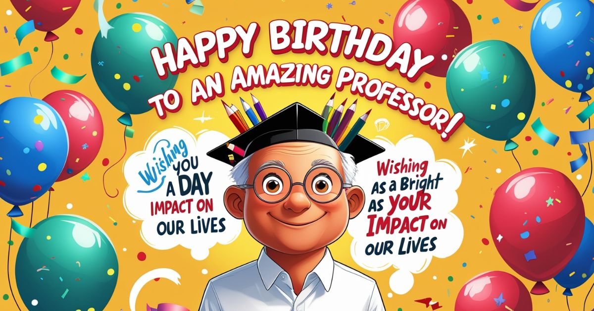 100 Heartwarming Birthday Wishes for Professors That’ll Make Them Smile