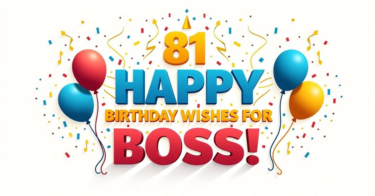 81 Happy Birthday Wishes For Boss