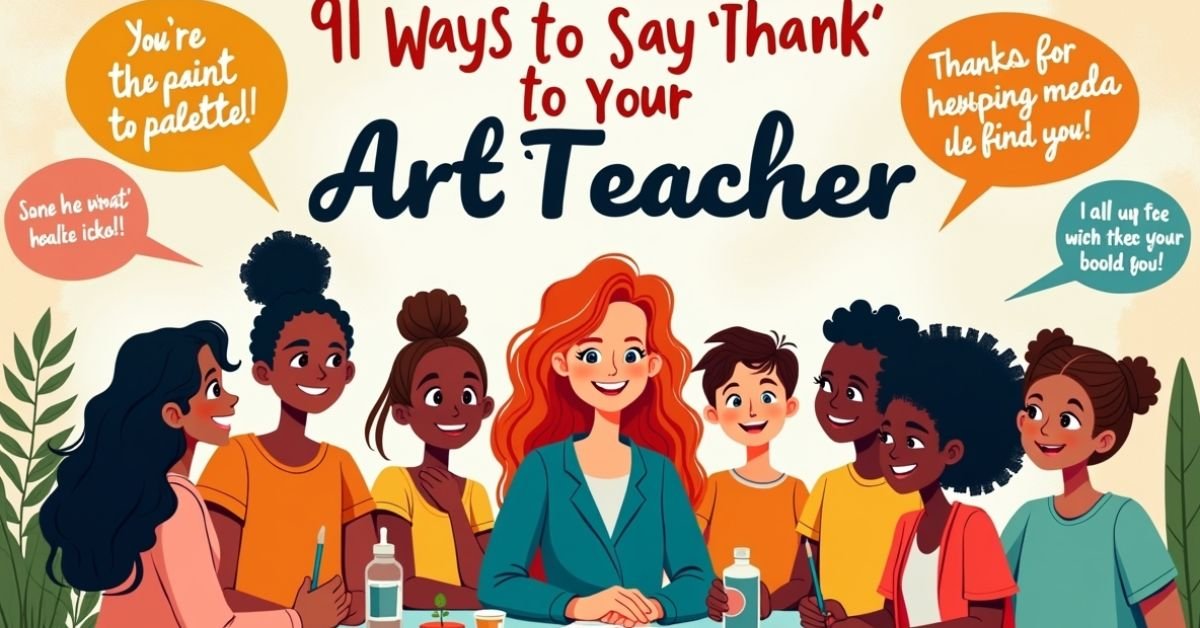 91 Ways to Say “Thank You” to Your Art Teacher