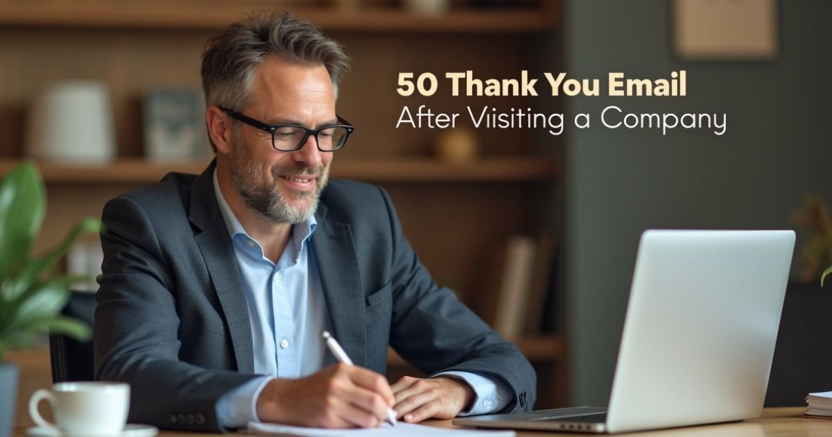 50 Thank You Email After Visiting a Company