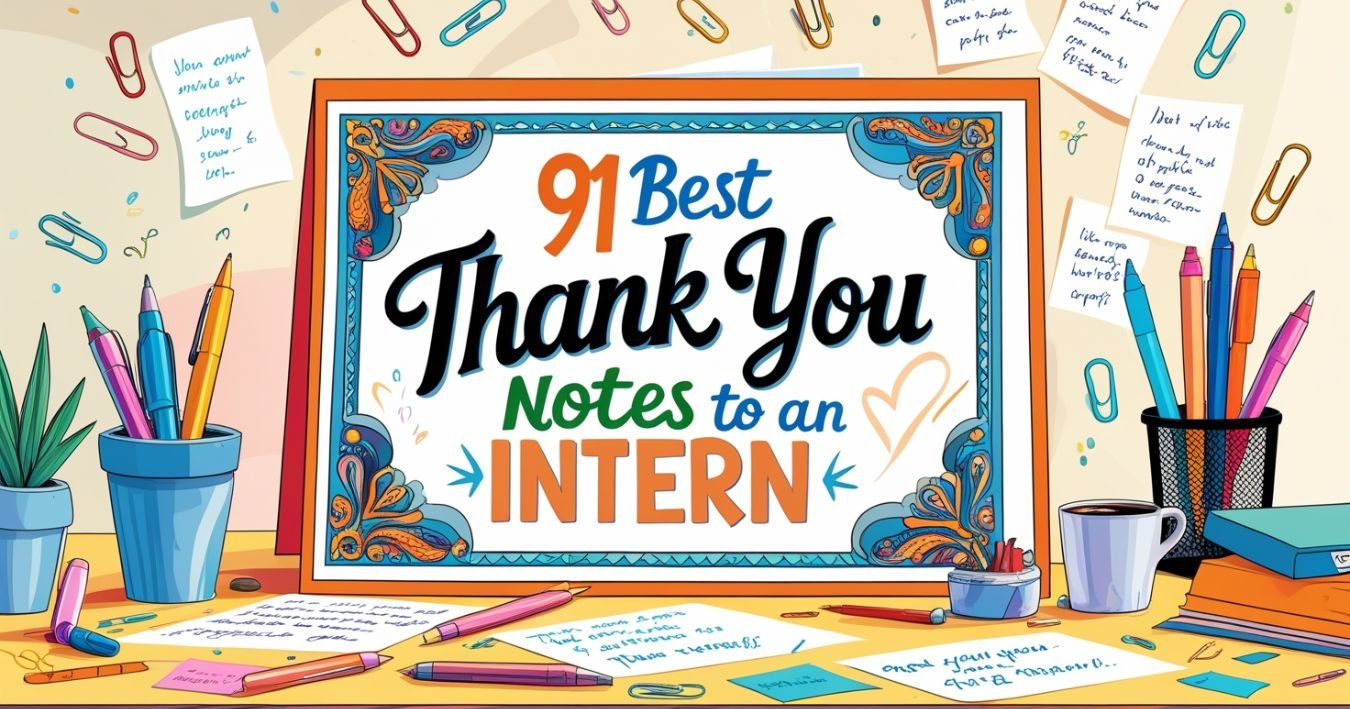 91 Best Thank You Notes to an Intern