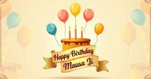 Creative Birthday Wishes for Mausa Ji