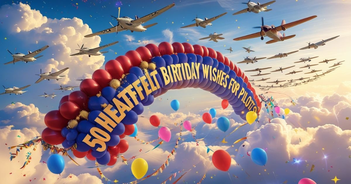 Sky-High Celebration- 50 Heartfelt Birthday Wishes for Pilots